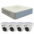 VIDEOGRABADOR HIKVISION 4 CANALES + 4 CAMARA DOMO 720P