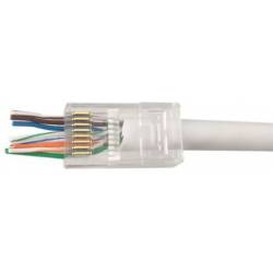 CONECTOR FACTIL MACHO RJ45 CAT-6 - BOLSA 10