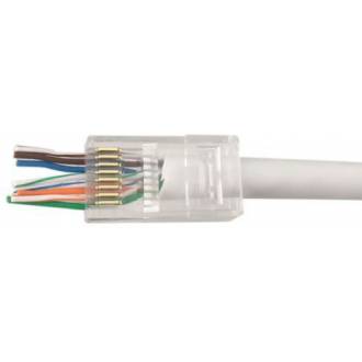 CONECTOR FACTIL MACHO RJ45 CAT-6 - BOLSA 10