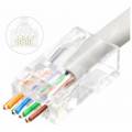 CONECTOR FACTIL MACHO RJ45 CAT-6 - BOLSA 50 PASANTE
