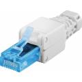 CONECTOR MODULAR RJ45 APANTALLADO C6A AUTOCRIMPABLE