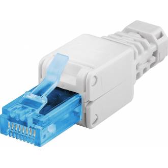CONECTOR MODULAR RJ45 APANTALLADO C6A AUTOCRIMPABLE