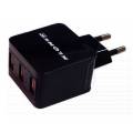 KLONER ALIMENTADOR USB DE PARED 5V 3.1A - 3 PUERTOS USB