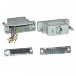 ADAPTADOR DB25 MACHO ---> RJ45 HEMBRA
