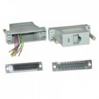 ADAPTADOR DB25 MACHO ---> RJ45 HEMBRA