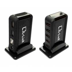 L-LINK HUB 7 PUERTOS USB 2.0 + ALIMENTADOR