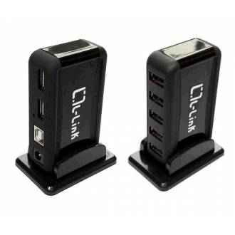 L-LINK HUB 7 PUERTOS USB 2.0 + ALIMENTADOR