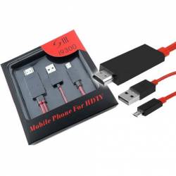 CABLE MHL USB A HDMI PARA SAMSUNG GALAXY S3/NOTE 3/S5