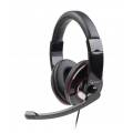 GEMBIRD AURICULAR + MICROFONO GLOSSY BLACK