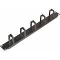PANEL ORGANIZADOR FRONTAL GUIA CABLES 5 ANILLAS 40x60mm 1HU
