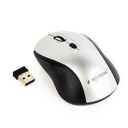 GEMBIRD RATON MUSW-4B-02-BS USB BLANCO/NEGRO INALAMBRICO