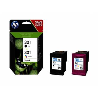 HP MULTIPACK 2 CARTUCHOS HP Nº301 - 1XNEGRO - 1XTRICOLOR N9J72AE J3M81AE