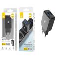 CARGADOR RED USB  X2, 12W, NEGRO