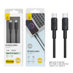 CABLE CARGA Y DATOS NB1476 QC PD TYPE-C 20V 3A 60W 1.5M