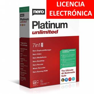 NERO PLATINUM 2020 UNLIMITED - LICENCIA ELECTRONICA (NO DVD - SOLO CLAVE)