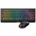 KROM KABALA KIT TECLADO Y RATÓN WIRELESS RGB SP