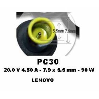 ALIMENTADOR ESPECIFICO 20V 4.5A - 7.9 x 5.5 mm - 90 W (LENOVO)