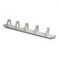 PANEL FRONTAL GUIA CABLES CON 5 ANILLAS (1U)