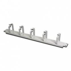 PANEL FRONTAL GUIA CABLES CON 5 ANILLAS (1U)