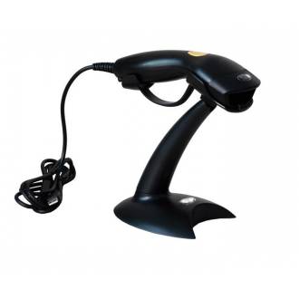 PRIMUX LECTOR CODIGO DE BARRAS LASER NEGRO PT9600LA + SOPORTE
