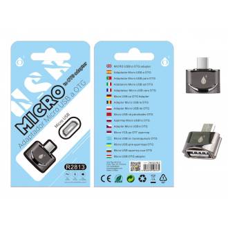 ONE+ ADAPTADOR MICROUSB OTG PLATA