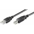 CABLE USB 2.0 TIPO A-B MACHO ---> MACHO DE 0.30 Mts.(C-3)