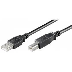 CABLE USB 2.0 TIPO A-B MACHO ---> MACHO DE 0.30 Mts.(C-3)