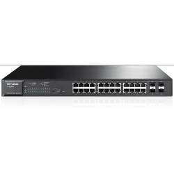 TP-LINK SWITCH 24 PUERTOS POE+ GIGA 4 SFP RACK T1600G-28PS TL-SG2424P