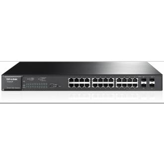 TP-LINK SWITCH 24 PUERTOS POE+ GIGA 4 SFP RACK T1600G-28PS TL-SG2424P