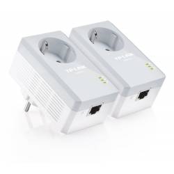 TP-LINK STARTER KIT PLC HOMEPLUG AV500 CON ENCHUFE PASS THROUGH