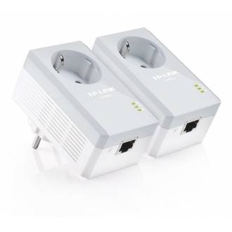 TP-LINK STARTER KIT PLC HOMEPLUG AV500 CON ENCHUFE PASS THROUGH
