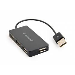 GEMBIRD HUB USB 2.0 - 4 PUERTOS NEGRO