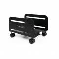 TOOQ SOPORTE CPU METALICO CON RUEDAS NEGRO