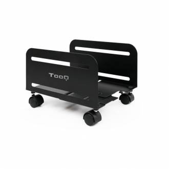 TOOQ SOPORTE CPU METALICO CON RUEDAS NEGRO