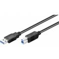 CABLE USB 3.0 TIPO A MACHO - USB TIPO B MACHO DE 5 MTS (C-12)