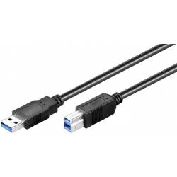 CABLE USB 3.0 TIPO A MACHO - USB TIPO B MACHO DE 5 MTS (C-12)