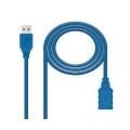 CABLE ALARGADOR USB 3.0 MACHO HEMBRA 2M AZUL (C-3)