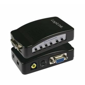 LOGILINK CONVERTIDOR DE VGA PC DSUB15 ---> TV 3xRCA SVHS