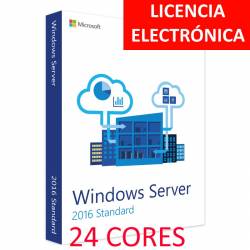 MICROSOFT WINDOWS SERVER 2016 STANDARD 24 CORES - LICENCIA ELECTRONICA (NO DVD - SOLO CLAVE)