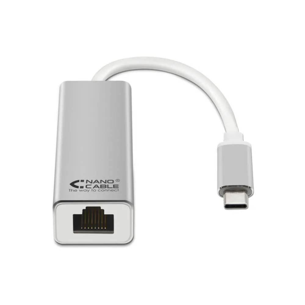 NANOCABLE CONVERSOR USB TYPE-C A ETHERNET GIGABIT 15CM