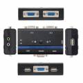NANOCABLE CONMUTADOR KVM 2X1 USB + AUDIO