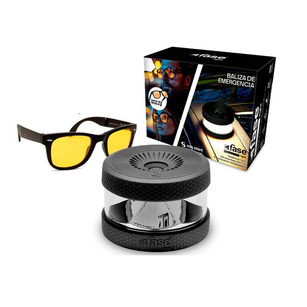 BALIZA LUZ EMERGENCIA COCHE HOMOLOGADA V16 IP54 DGT 3.0