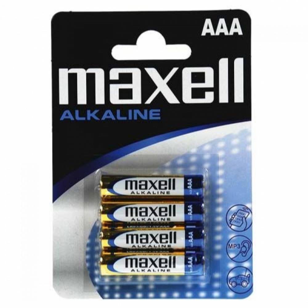 PILAS ALCALINAS MAXELL AAA 1.5V - 4 PILAS