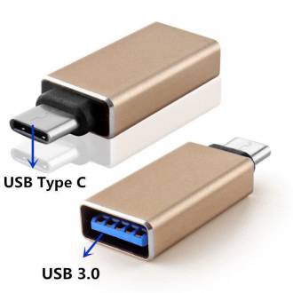 ADAPTADOR OTG USB 3.1 TIPO C A USB TIPO A HEMBRA