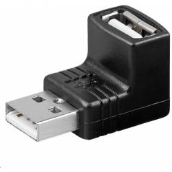 ADAPTADOR USB TIPO A MACHO-A HEMBRA ANGULADO 90º