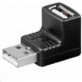 ADAPTADOR USB TIPO A MACHO-A HEMBRA ANGULADO 90º