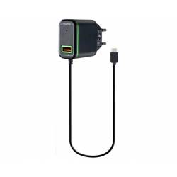 CARGADOR DOMO A2816 TYPE-C 2.4A + 1*USB NEGRO VERDE