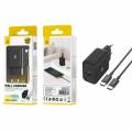 CARGADOR TYPE C 30W NEGRO NA0531 CON CABLE