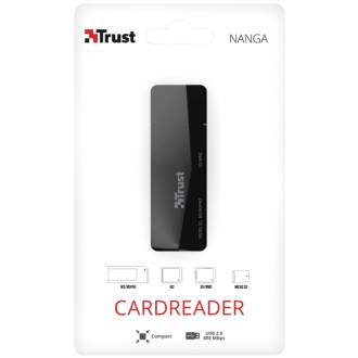 TRUST LECTOR TARJETAS NANGA USB 2.0 / M2 / MICRO SD / SD / MEMORY STICK