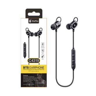 AURICULARES BLUETOOTH SPORT + MICRO CETUS C4319 NEGRO ONE+